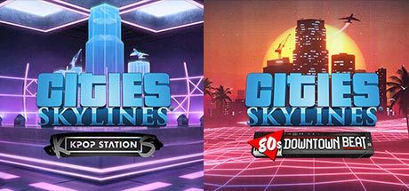 Cities Skylines K pop Station and 80s Downtown Beat-Goldberg